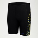 Boys Plastisol Placement Jammer Black/Yellow/Blue - 5-6