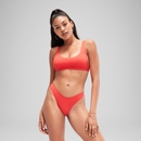 Rote FLU3NTE Bikinihose mit Scoop-Front - S