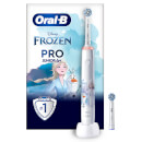 Oral-B Pro Junior Frozen Elektrische Zahnbürste, für Kinder ab 6 Jahren, Weiß