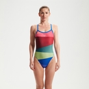Women's Placement Digital Powerback Swimsuit Red/Green/Blue - 30