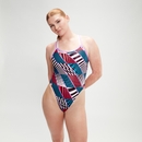 Women's Allover Digital Starback Swimsuit Black/White/Red - 36