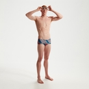 Slip de bain homme Club Training 13,5 cm Allover Bleu/blanc/rouge - 34