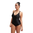 Women's Shaping V Neck Swimsuit Black - 34