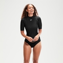 Women's Short Sleeve Rash Top Black - XS