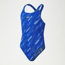 Girls HyperBoom Allover Medalist Swimsuit Blue / Yellow - 15-16
