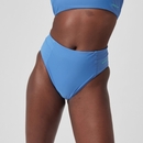 Women's Solid High-Waist Bottom Blue - XL