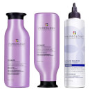Pureology Hydrate Shampoo, Conditioner and Color Fanatic Blue Toner Routine for Neutralising and Hydrating Brassy Tones