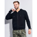 Black Solid Sweatshirts L