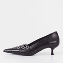 Vagabond Women's Lykke Leather Kitten Heeled Court Shoes - UK 7