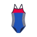 Propel Back One Piece - Cobalt Blue Red | Size 26