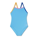 Solid Propel Back One Piece - Tranquil Blue | Size 8