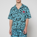 HUGO Bodywear Dayala Printed Crepe Beach Shirt - S