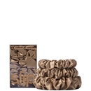 Slip Pure Silk Back To Basics Assorted Scrunchie Set - Light Brown