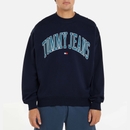 Tommy Jeans Boxy Varsity Cotton Sweatshirt - S