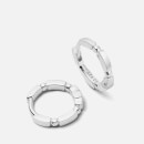 Daisy London Stacked Sterling Silver Huggie Hoop Earrings Daisy London Stacked Sterling Silver Huggie Hoop Earrings