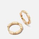 Daisy London Stacked 18-Karat Gold Plated Huggie Hoop Earrings Daisy London Stacked 18-Karat Gold Plated Huggie Hoop Earrings