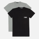 Emporio Armani Bodywear 2 Pack Stretch Cotton T-Shirts - L