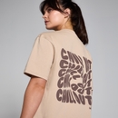 MP Tempo Better Oversized Chill Out Graphic T-Shirt - Cream - L - XL