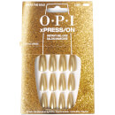 OPI xPRESS/ON - Break the Gold Press On Nails Gel-Like Salon Manicure