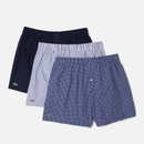 Lacoste 3 Pack Woven Cotton Boxer Shorts - XXL