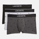 Lacoste 3 Pack Cotton Logo Boxer Trunks - L