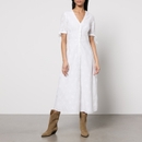 Nobody's Child x Happy Place Broderie Anglaise Cotton Alexis Midi Dress - UK 14