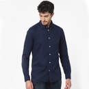 Navy Solid Regular Fit Casual Shirt CAPINPOINTI M