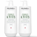Goldwell Dualsenses Curls And Waves Hydrating Shampoo And Conditioner 1L Duo (Worth £101)
