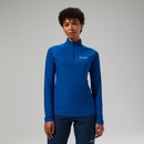 247 Long Sleeve Half Zip Tech T-Shirt für Damen - Blau - 14