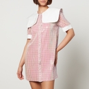 Sister Jane Toffee Sequin Checked Mini Dress - S/UK 8