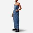 Calvin Klein Jeans Strapless Maxi Denim Dress - XS