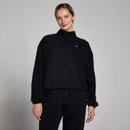 MP Women's Funnel Neck 1/4 Zip Fleece - Black - XS