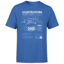 Ghostbusters Ghost Trap Schematic Men's T-Shirt - Blue