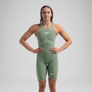 Women's Fastskin LZR Pure Valor 2.0 Openback Kneeskin - Country Green Black | Size 25