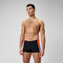 Short de bain Hommes Dive pour Hommes Noir/Rouge sirène/Bleu picton - 40