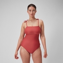 Damen Shaping-Bandeau-Badeanzug Rot - 36