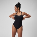 Maillot de bain galbant Crossback pour Femmes Noir - 32