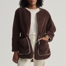 Varley Angelina Sherpa Faux Fur Coat - XS