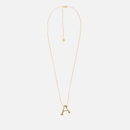 Astrid & Miyu Initial Bold 18K Gold-Plated Necklace