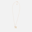 Astrid & Miyu Initial Pavé 18K Gold-Plated Necklace