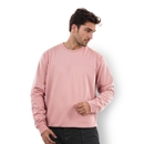 Men Pink Round Neck Solid Regular Fit Cotton Sweatshirts JECOORD S