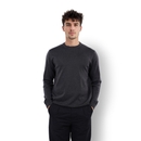 Men Black Round Neck Solid Regular Fit Cotton Sweater JERSEY M