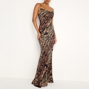 Good American Chiffon Bias Cowl Maxi Dress - XS