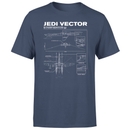 Star Wars Vector Schematic-1 Unisex T-Shirt - Navy