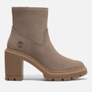 Timberland Women's Allington Heights Mid Zip Nubuck Heeled Boots - Taupe - UK 8