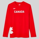 Canada Team Unisex Long Sleeve Crewneck Tee - Team Red | Size XL