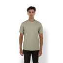 Men Green Round Neck Solid Regular Fit Cotton Casual Tshirts JECOOLBOX S