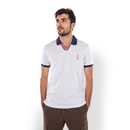 Men White Polo Collar Solid Regular Fit Cotton Basic Polo Tshirts JEPARIS1 L