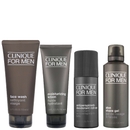 Clinique Set: Mens Face Wash 200ml, Moisturizing Lotion 100ml, Antiperspirant Deodorant Roll-On 75ml & Shave Gel 125ml Clinique Set: Mens Face Wash 200ml, Moisturizing Lotion 100ml, Antiperspirant Deodorant Roll-On 75ml & Shave Gel 125ml