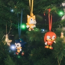 Sonic The Hedgehog Set Of 3 Christmas Ornaments